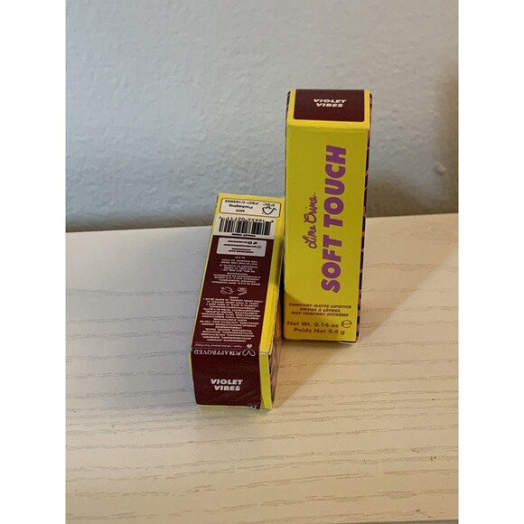 2X SET Lime Crime Soft Touch Comfort Matte Lipstick in VIOLET VIBES .14oz NEW - Picture 1 of 16